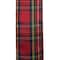 20.5&#x22; Dark Red Plaid Christmas D&#xE9;cor Bow by Celebrate It&#xAE;